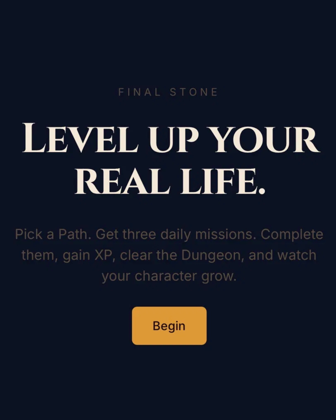 Final Stone app preview