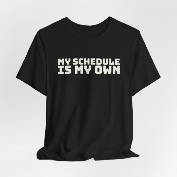 9090276033494897701_2048.jpeg My schedule is my own tee